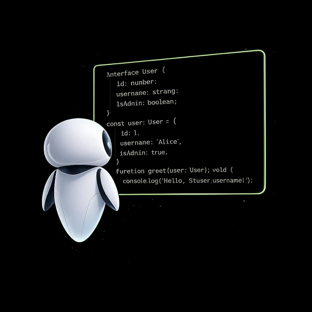 Coevy mascot studying code